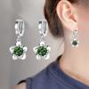 Moissanite Rhinestone Earrings with Plum Blossoms Long Earrings for Women Earrings for Women