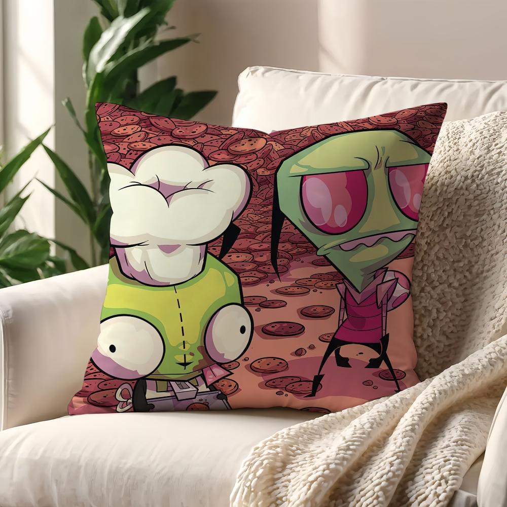 Cartoon I-nvader Zim Cool cute cushion cover Pillow Cover Home Sofa living Decoration Room Office Car Nordic Simplicity
