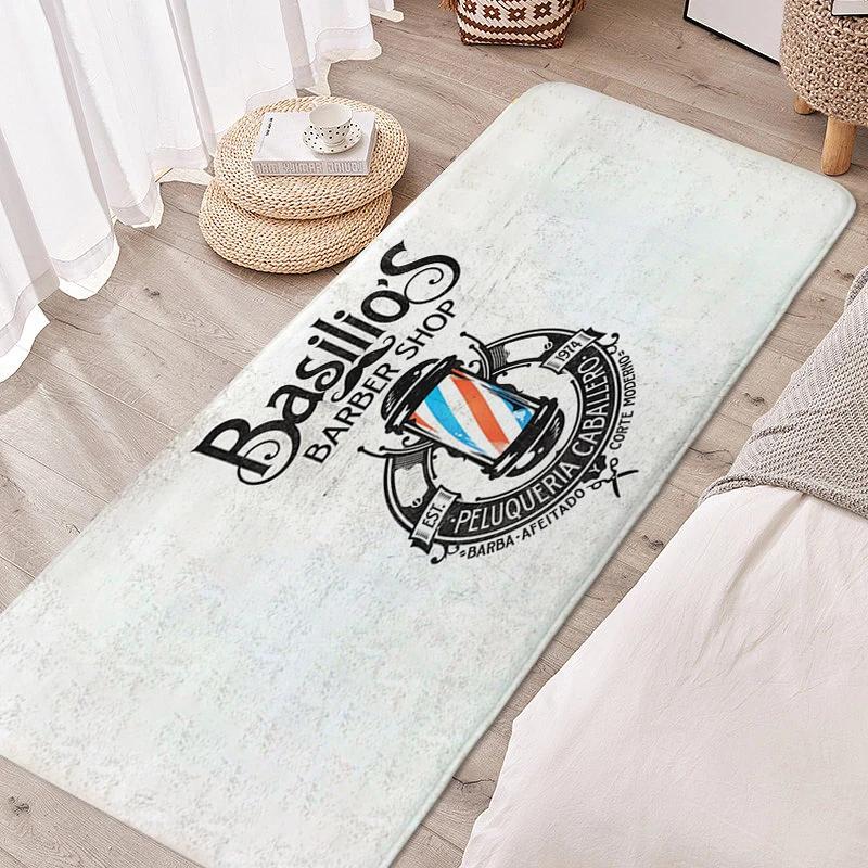Badkamerkleed Kapsalon Slaapkamer Tapijten Woonkamer Op Maat Wasbaar Antislip Keukenmatten Flanel Zachte Deurmat Entree