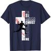 Christian Baseball Pitcher Cross Graphic Mens Tshirt Philippians 4 13 Print Cotton Tee