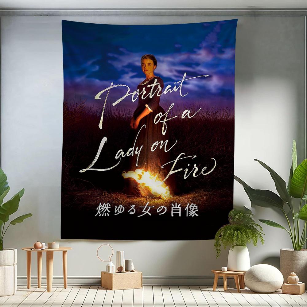 

Portrait of A Lady on Fire Movie Cartoon Tapestry Art Science Fiction Room Home Decor Wall Hanging Sheets 74x94cm(29x37in)