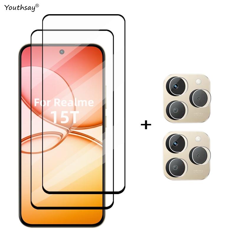 Full Cover Tempered Glass For Realme 15T Glass Realme 15T Screen Protector Protective Phone Lens Film For Realme 15T