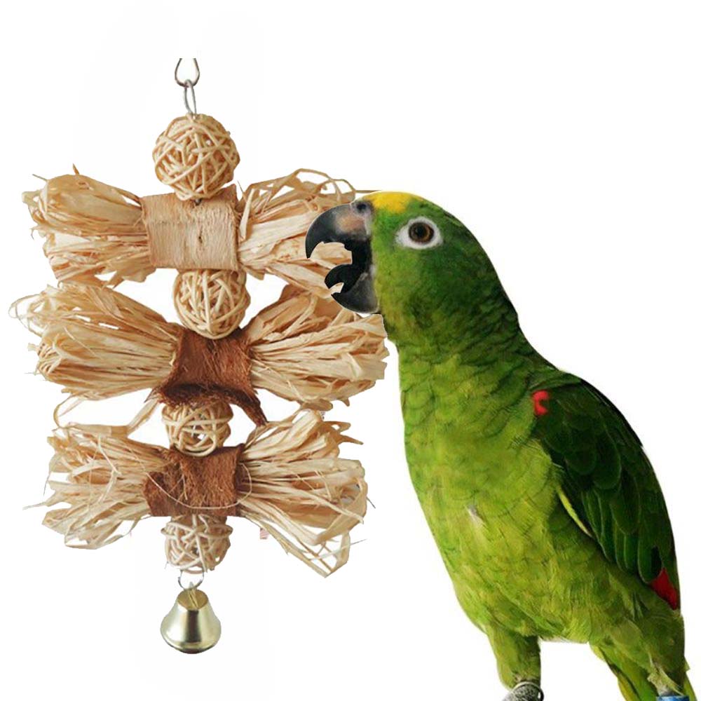 Rattan Training Parrots For Bird Cage Swing Parrot Toys Bird Perch Bird  Supplies Chewing Toy