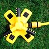 Automatic Garden Sprinkler 360-Degree Rotating Water Sprinkler 3-Arm Adjustable Sprinkler Garden Hose Attachment for Yard Lawn Irrigation