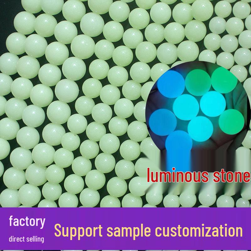 

Luminous Fluorescent Stone Round Beads: Multi-Size DIY Beading Accessories 6MM / ~65 beads белый
