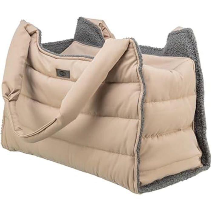Sac pour chien - Trixie - Gina Blush - 42x22x58 cm - Tissu en peluche - Support court intégré