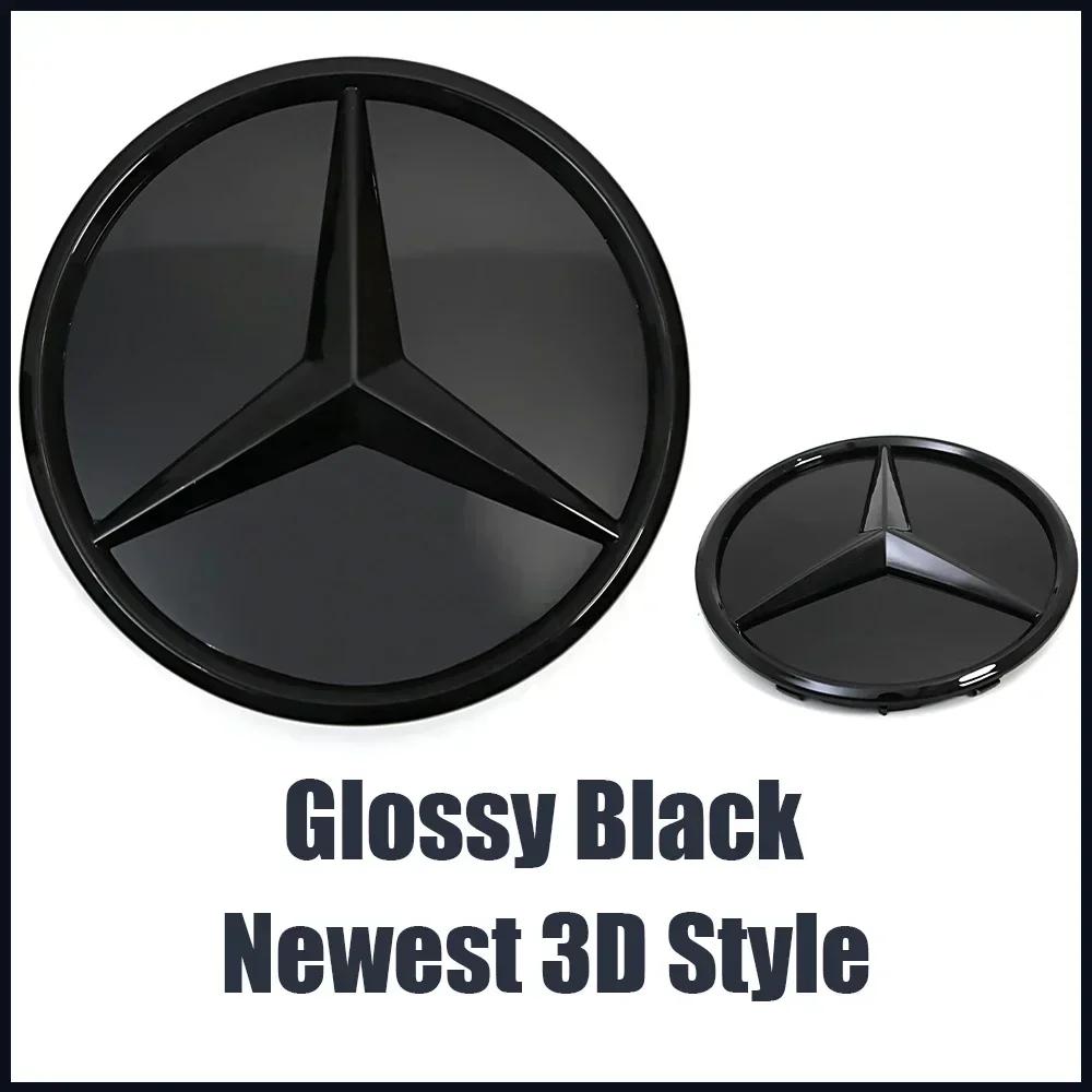 Neu Für Mercedes Benz Für Mercedes Benz A-Klasse W176 2016-2018 A180 A200 A250 Silber Und Schwarz 3D Effekt Stil Frontgrill Stern