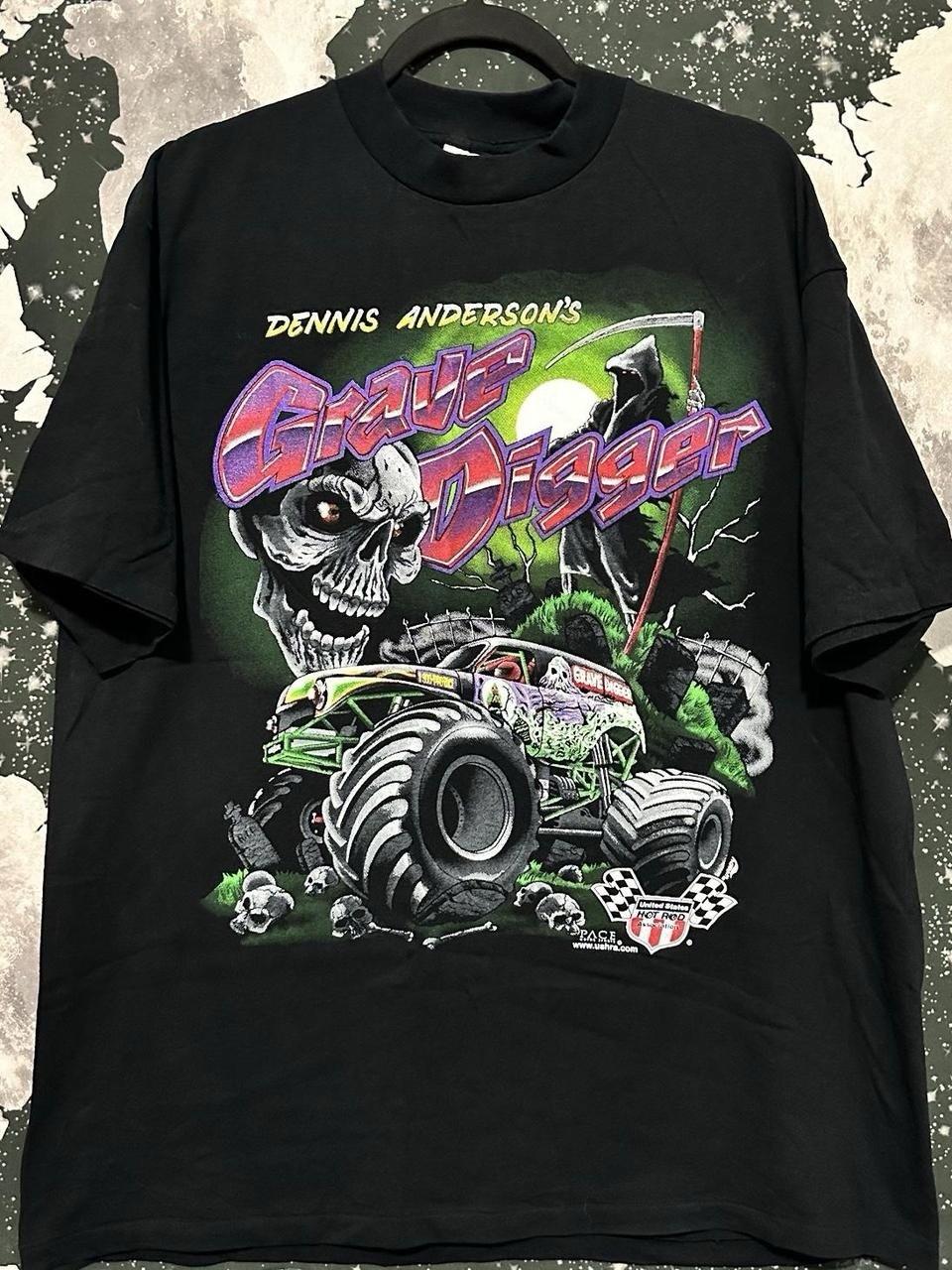 Dennis Anderson’s Grave Digger Monster Truck Shirt Men’s Size XL Unisex T-Shirt XXXL