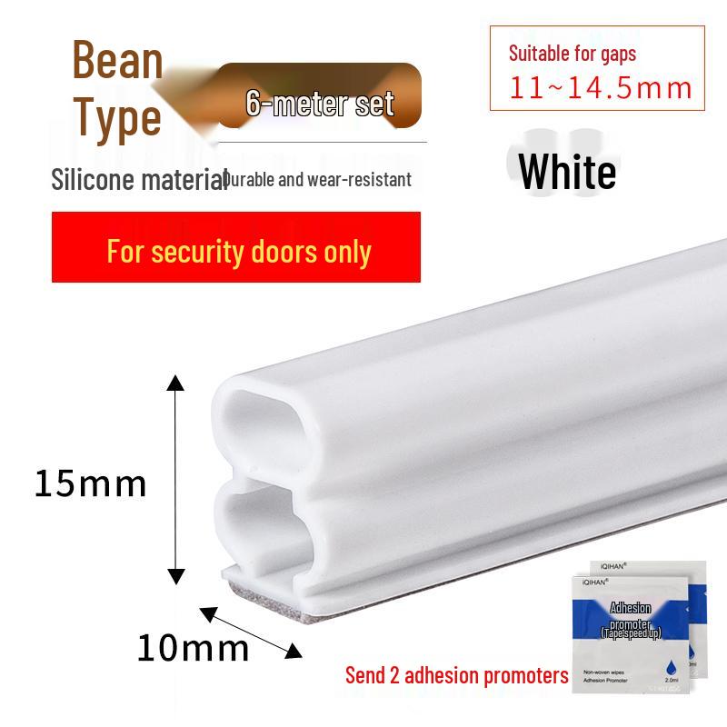 Diebstahlsichere selbstklebende Silikon-Dichtungsleiste für Tür und Fenster zum Abdichten gegen Wind und zur Isolierung
