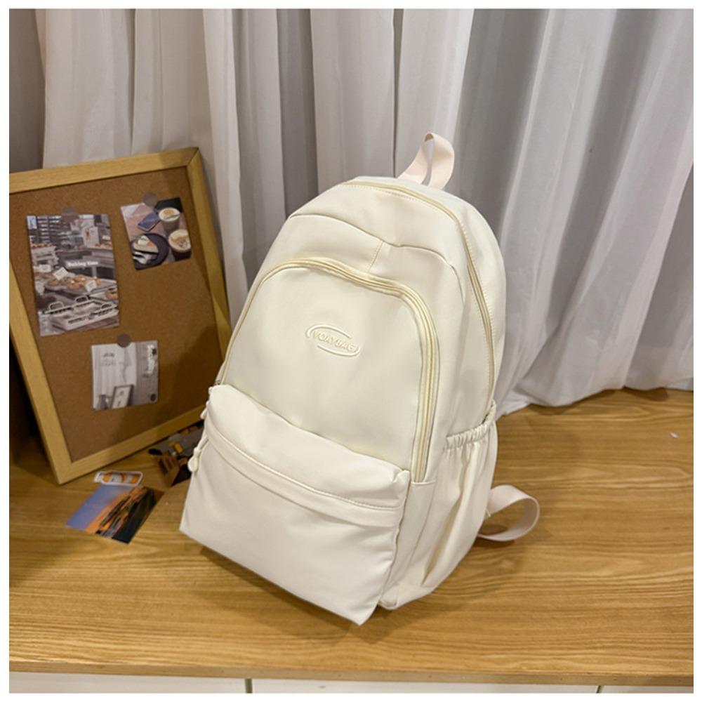 Korean version of college style large-capacity schoolbag niche design casual versatile backpack lightweight waterproof burden-reducing backpack