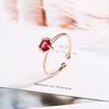 New 925 Sterling Silver Ring AAA Zircon Adjustable Simplicity Fashion Exquisite Women Jewelry Accessories Wedding Party Gift