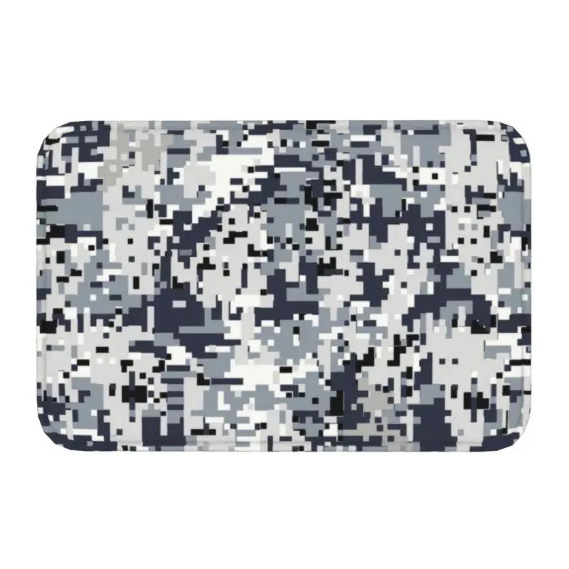 Tappetino d'ingresso per porta anteriore, tappeto per pavimenti, tappeto da esterno per bagno, cucina, tappeto per garage, motivo mimetico militare, esercito