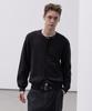Decoroso Panel Rib Round Cardigan [Black]