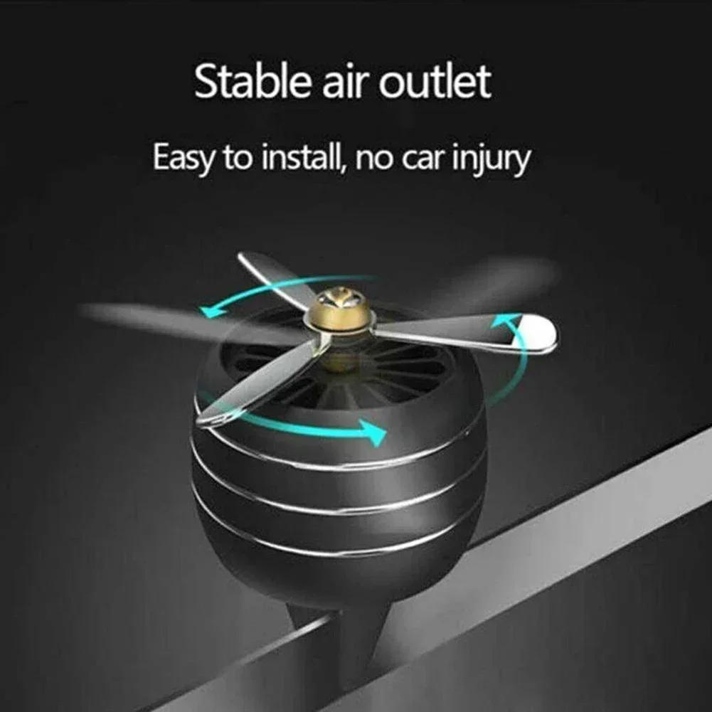 Cars Air Fresheners Rotating Air Purifiers With LED Fragrance Dispenser Fragrance For Air Vents Rotating LED Smell Dispenser