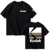 Kodak Summer Brand Men T-shirt Cotton Solid Color Daily Graphic Print Casual Breathable Short Sleeve Top Tees Women Clothing