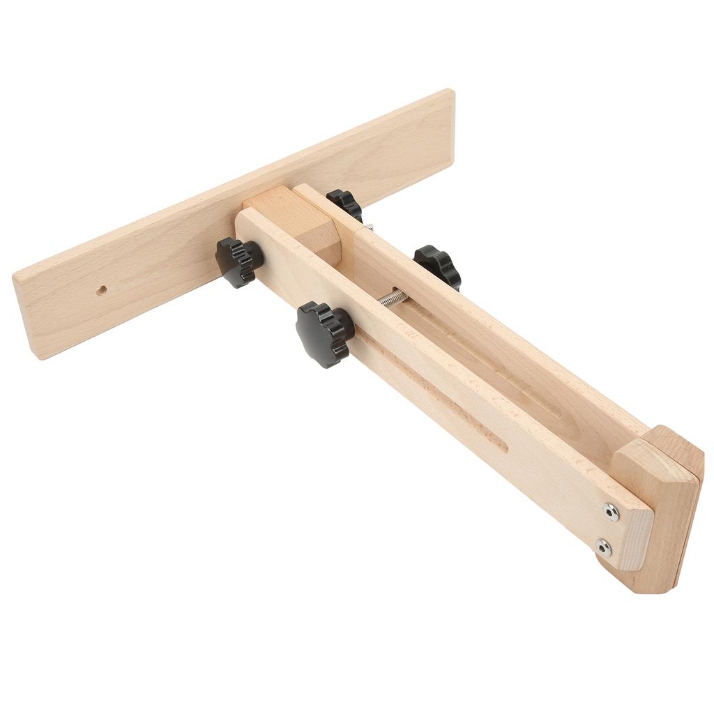 Leather Stitching Pony Adjustable 180 Degrees Hand Stitching Pony Beech Wood Leather Sewing Pony for DIY