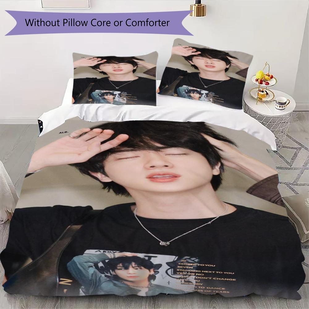 Elegant Jin White Shirt Bedding 1 Duvet Cover 2 Pillowcase Without Core Without Core Bedding Set Soft And Comfortable