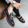 Fashion Leather for Men Business Shoes Point Toe Slip on Loafers for Men Luxury Party Wedding Men's Shoes Elegantes Club Shoes