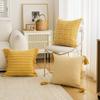 Ins Style Striped Tassel Cushion Cover Home Car Sofa Bed Decor