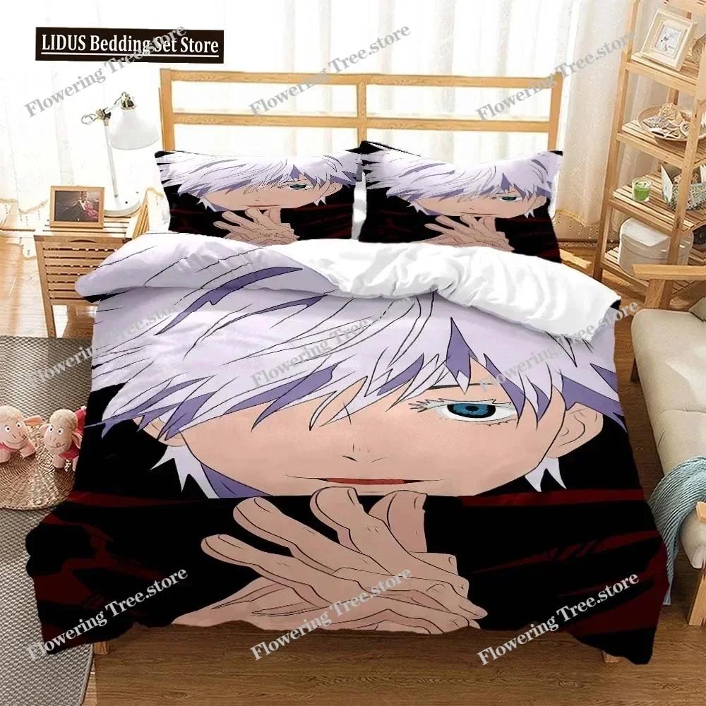 Jujutsu Kaisen Digital Print Polyester Bedding Sets Covers Boys Duvet Cover Set For Teens Bedding Set 025