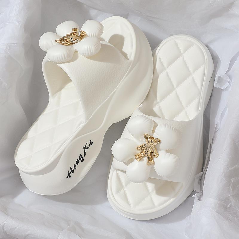 2023 Women's Fashion Thick-Soled Heightening Non-Slip Slippers for Indoor & Outdoor Winter Wear