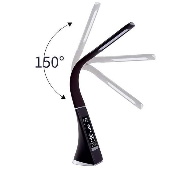 Lampă de masă LED Reglată luminozitate la atingere Controlul pâlpâirii Protecție gratuită a ochilor Design ecran digital Lumină albastră