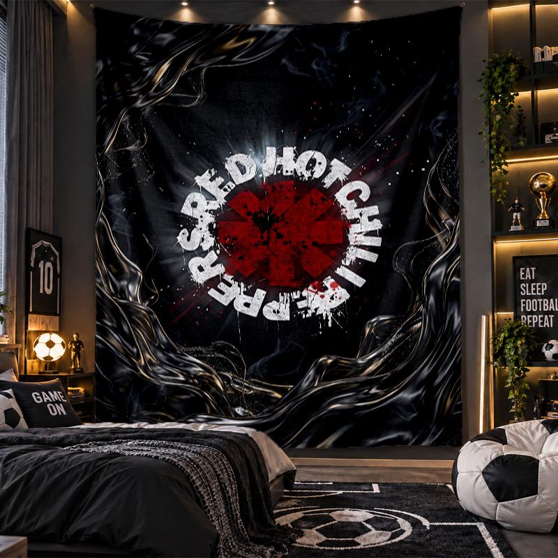 Wall Hanging Tapestry Red Hot Chili Peppers Print Cloth for Living Room Bedroom Home Decor