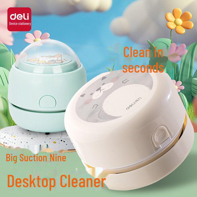 

Deli Desktop Vacuum Cleaner for Eraser and Pencil Shavings – Ideal for Students