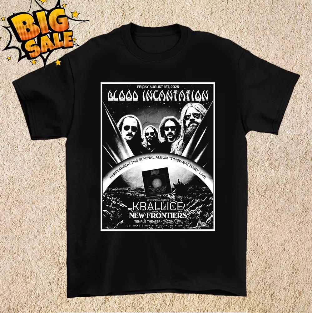 Timewave Zero Blood Incantation Band Tour T Shirt Full Size S-5XL Unisex T-Shirt S