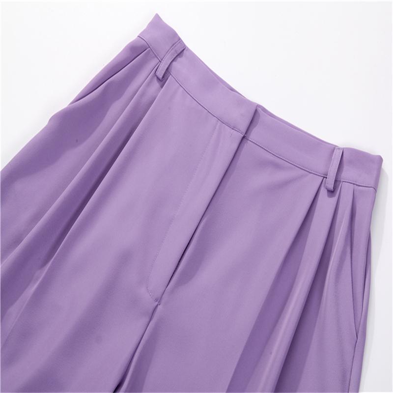 Hirsionsan High Waist Shorts Women 2021 New Summer Casual Elegant Soft Pants with Sashes Loose Shorts with Pockets for Ladies