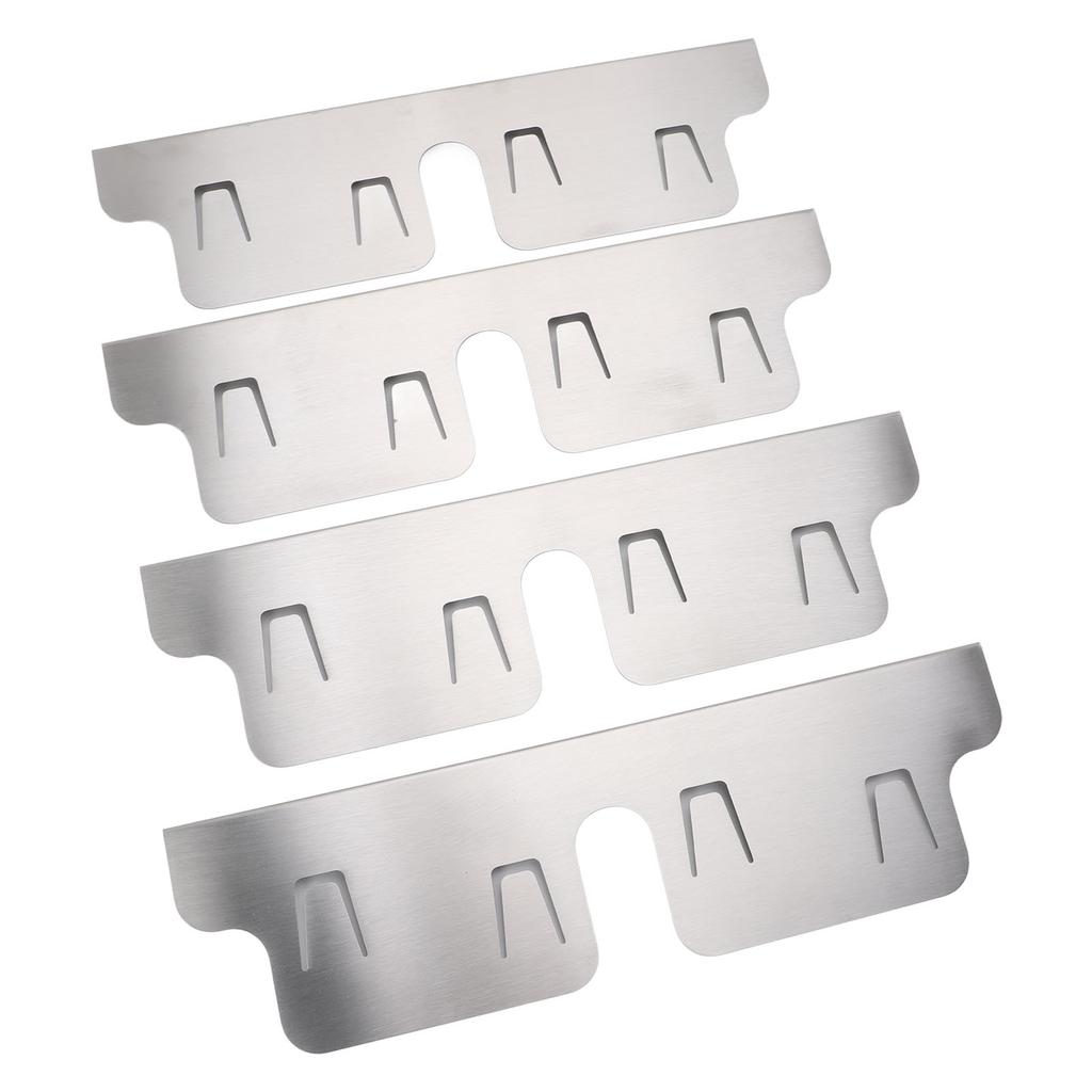 4PCS Stainless Steel Stove Counter Gaps Cover Heatproof Adjustable 35 To 70CM Stove Gaps Guards Range Trim Kit for