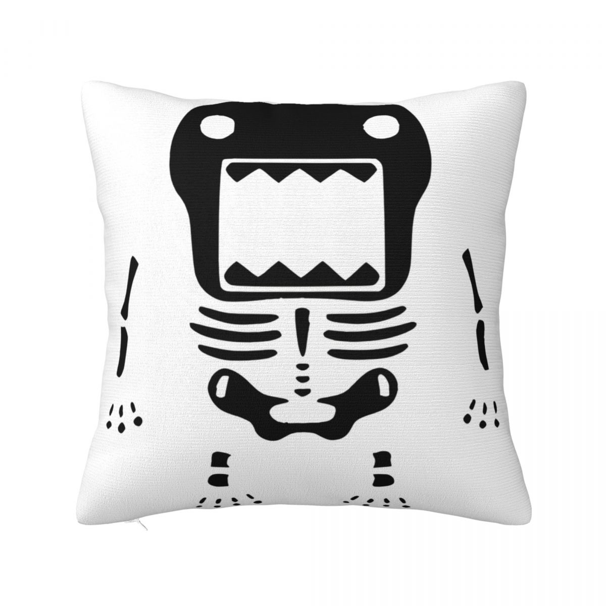

Domo Kun Halloween Skeleton Square Pillow Case Polyester Throw Pillow Meme Awesome Pillowcover Home Decor 30x30cm 12x12in
