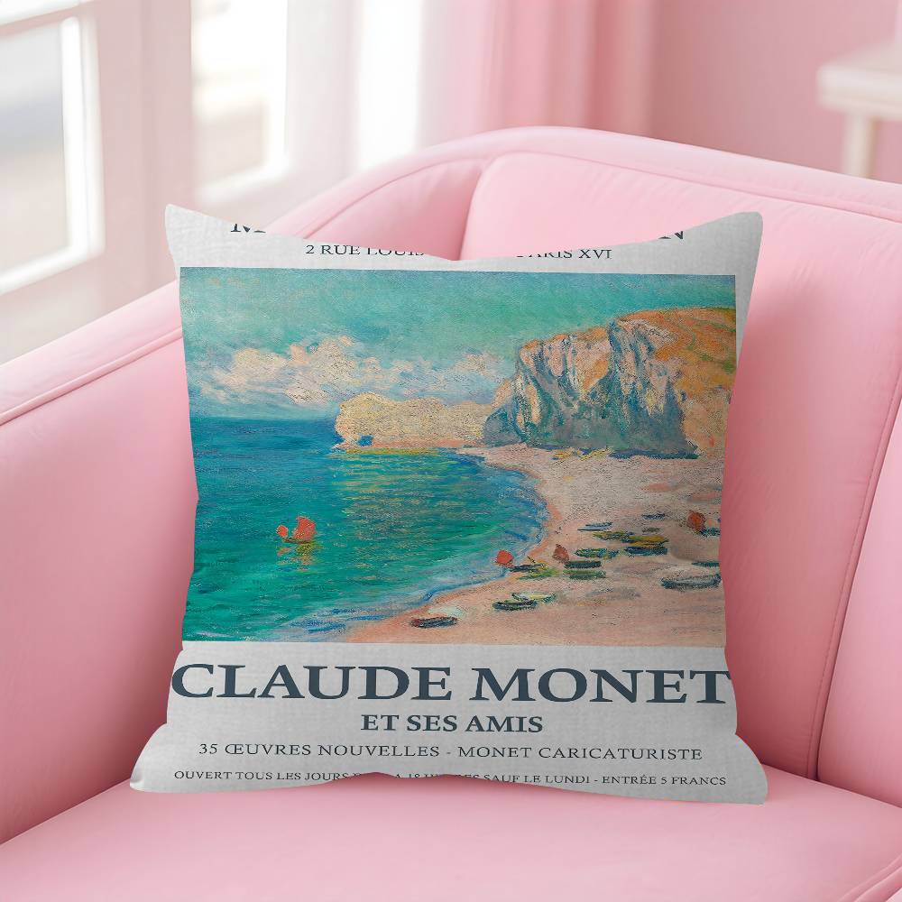 Famous Water Lily Sunrise Pillow Anime Pillow Sofa Bed Head Pillow Cover Cushion Cover Fashion