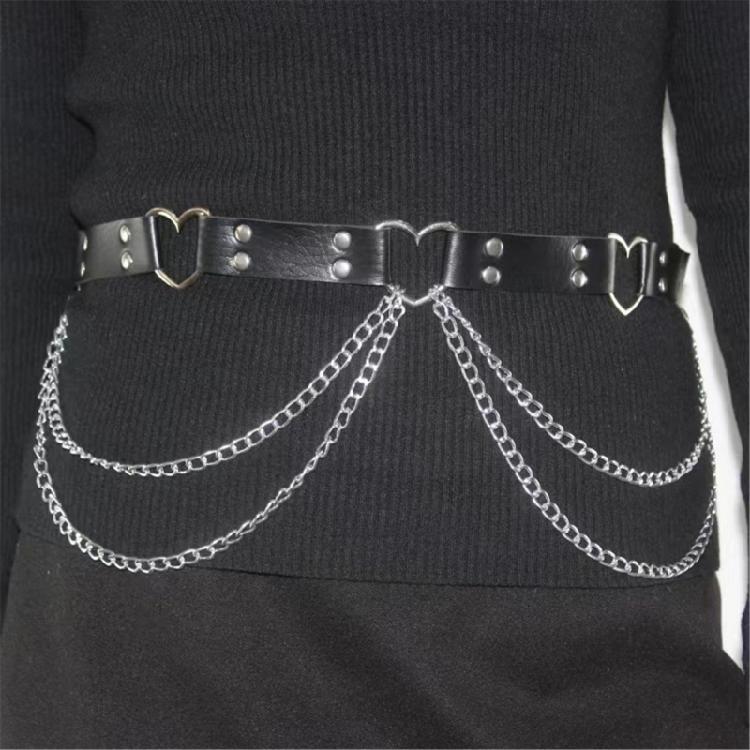 Unique Waist Chain Cowgirl Studded Belt for Women Proms Stage and Club Party