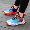 Boys Shoes Spring and Autumn New Children's Rotating Buckle Leather Sneakers Medium Older Boys Boy Run