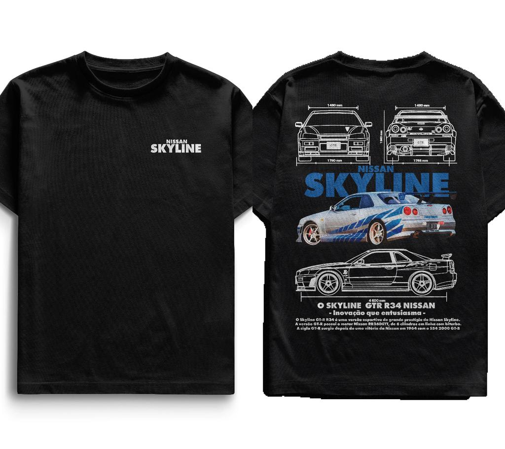 T-shirt Grafica Skyline Stampa Auto dei Sogni Uomo Street Oversize Y2k T-shirt Moda Pesante Manica Corta Abbigliamento Donna Uomo