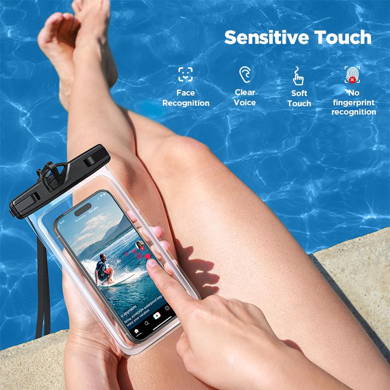 Étui étanche IPX8 pour téléphone jusqu'à 7 pouces, pochette flottante étanche pour téléphone, sac sec