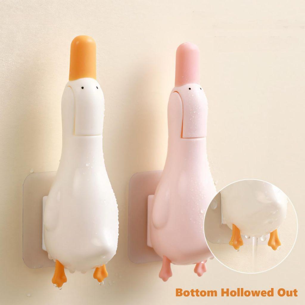 Bathroom Hair Cleaning Clip Cute Duck Multi-Function Clamp Toilet Drain Hair Remover Tool