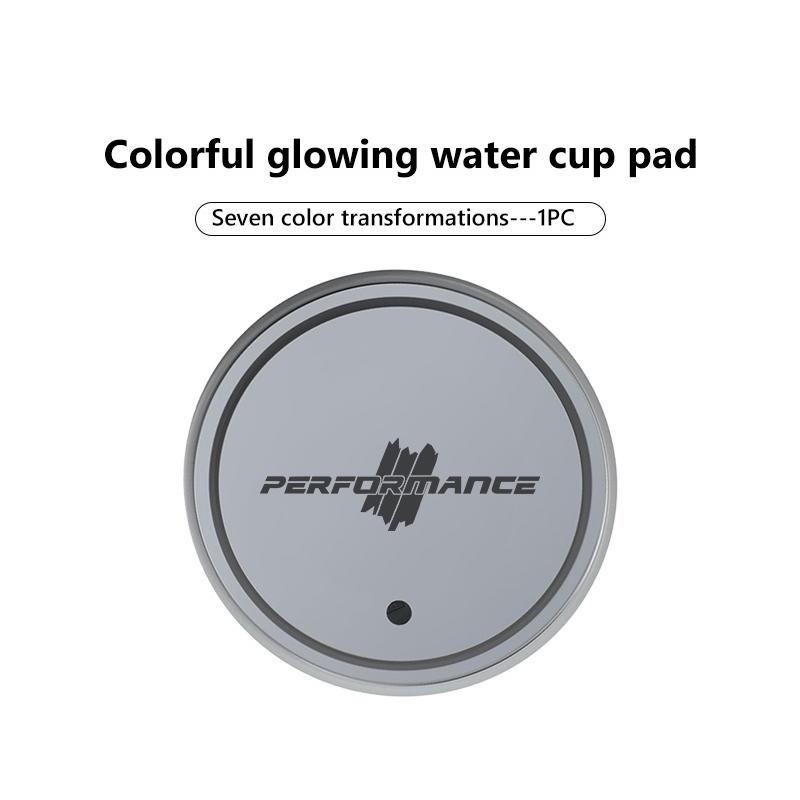 For BMW 7 Color Changing LED Car Cup Mat Glowing Auto Cup Holder Decoration M F10 F20 F30 F40 F15 F25 F26 F31 F49 E62 E83 E84