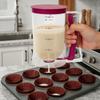 Hand-Held Pancake Batter Dispenser Plastic Batter Funnel BPA Free Crepes Batter Separator  Muffin