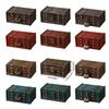 Vintage Locking Storage Box Antique Wooden Design Secure Safety Lock For Homes Organization Jewelry Documents Storage
