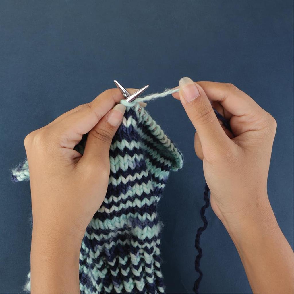 KnitPro Novametal austauschbare Rundstricknadeln Neues Deluxe-Set Drehendes Kabel Stricken Handstricken (10616) [KN]