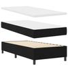 VidaXL Lit à sommier avec matelas et banc noir 100x200 cm tissu 3344046