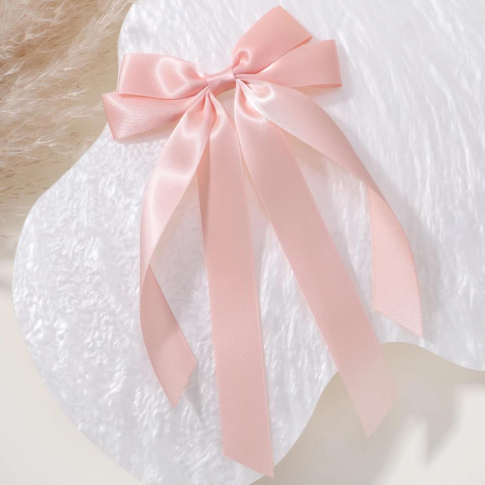 1 Stück/Los Ballettstil Mädchen Schleife Langes Band Haarspange Süßes Mädchen Halb Zusammengebundenes Haar Kopfschmuck Stil Mode Haarschmuck