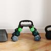 Dumbbells Set with Storage Rack, 2 x 1kg, 2 x 3kg, 2 x 5kg, Green