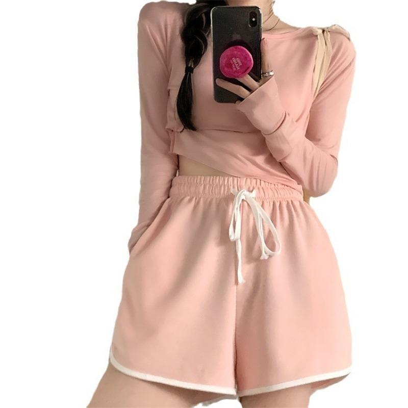 High Waisted Sports Shorts Women Loose Spice Running Wide Leg Casual Pants