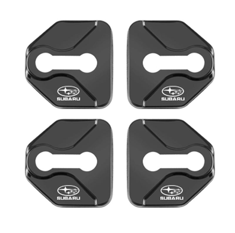 4pcs Car Styling Door Lock Cover Lock Protective Cover Shell Accessorie For Subaru STI XV Forester BRZ Outback Smart Legacy WRX kju0