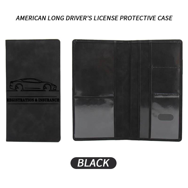 Leather Car Insurance & Driver's License Holder - Multifunctional, Long-Lasting Wallet