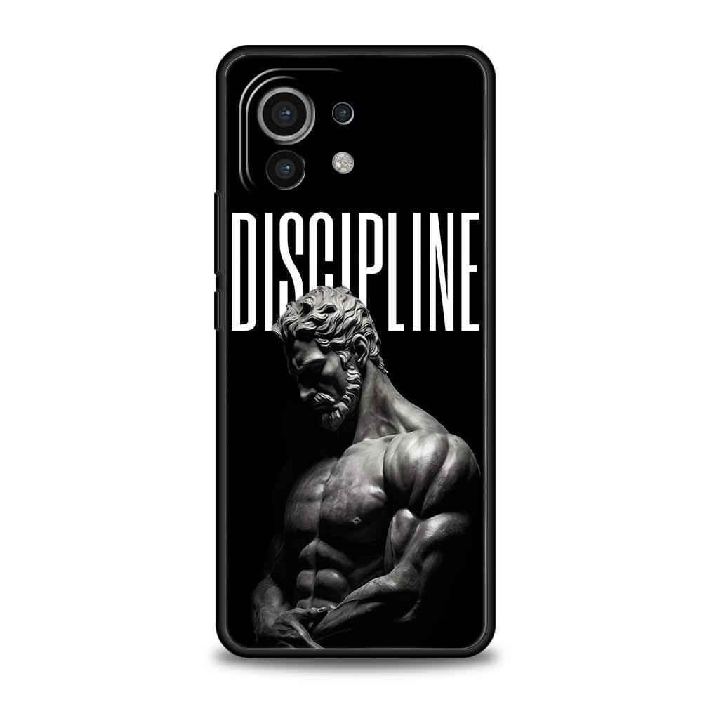 Phone Case For Xiaomi Mi 15 14 13 12 11 Lite 14T 13T 12T 11T Pro Poco X6 X5 X3 Pro F6 F5 F4 Gym Fitness Bodybuilding Black Cover