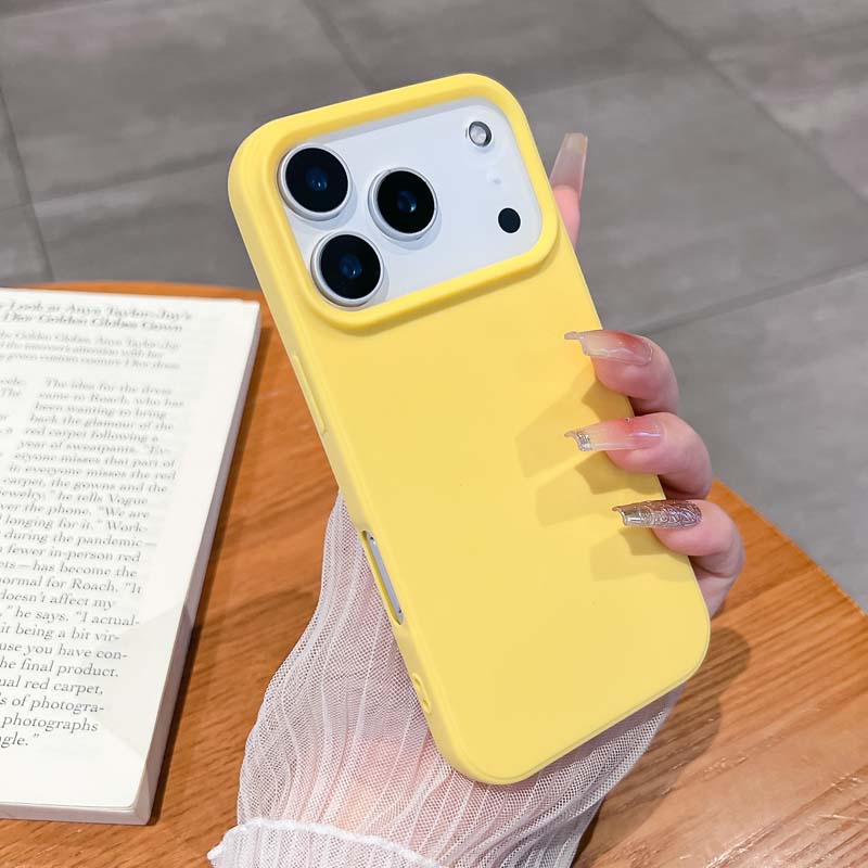 Luxury Matte Candy Color Silicone TPU Skin Feel Soft Case for IPhone 17 Air 16E 15 14 13 Pro Max Stain-Resistant Anti-Fall Cover